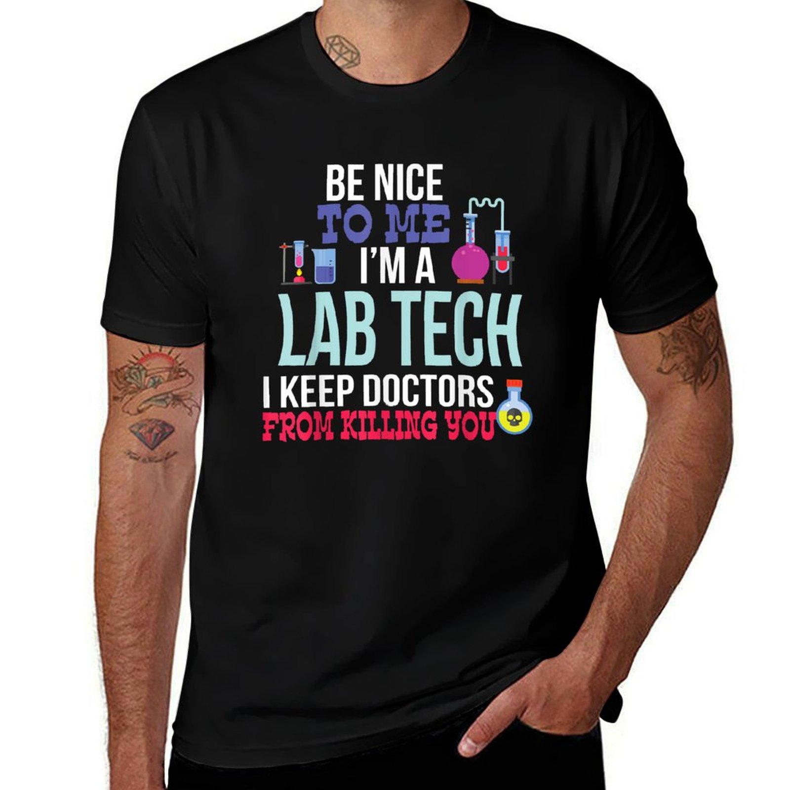 Medical Lab Technician - Kaos Lucu Teknisi Laboratorium Medis Ukuran