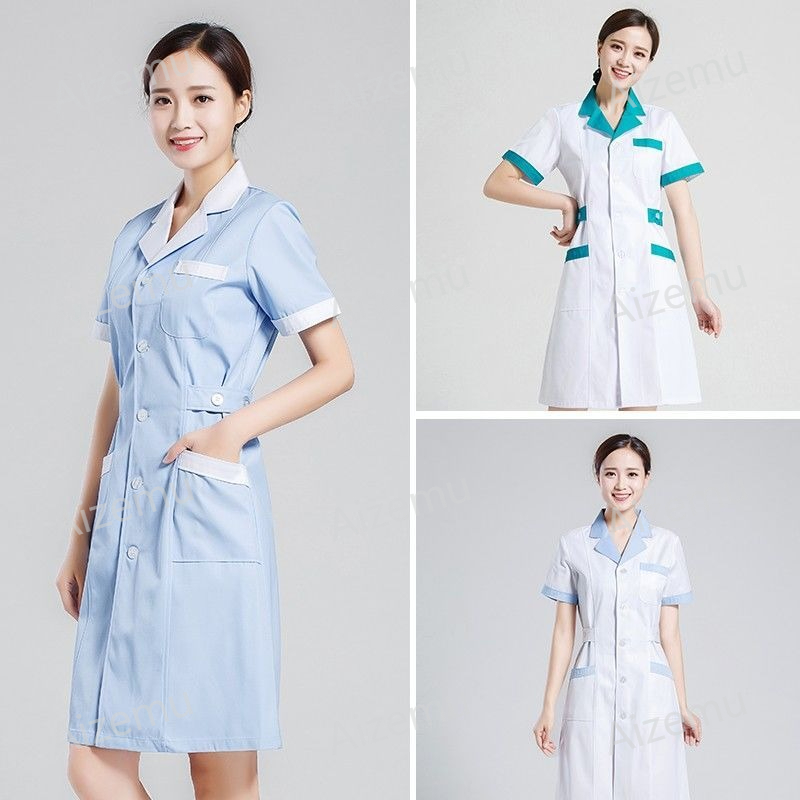 Seragam Salon Kecantikan Lenga - Medical Lab Logo ulasan dan harga
